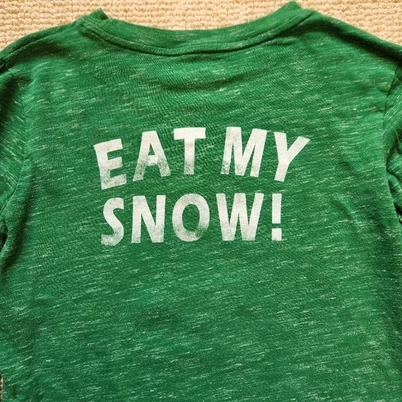 Backyard Snow Sledding King Long Sleeve Tee - Picture 3 of 4